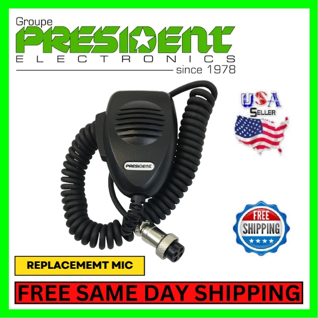 Fits PRESIDENT 5 PIN REPLACEMENT CB MIC MICROPHONE HR2510 HR2600 TS5010 EMPEROR - Foto 6