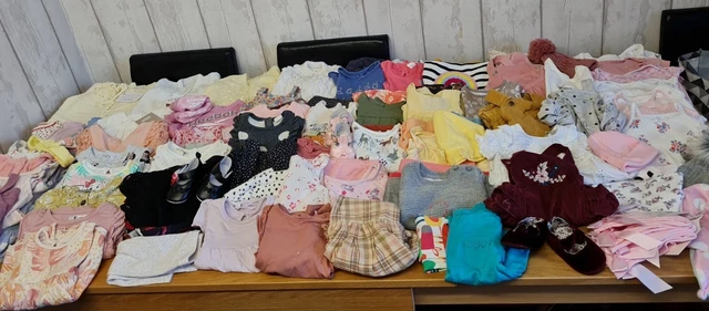Baby Girls Huge Clothes Bundle. 90 Items 3-6 Months