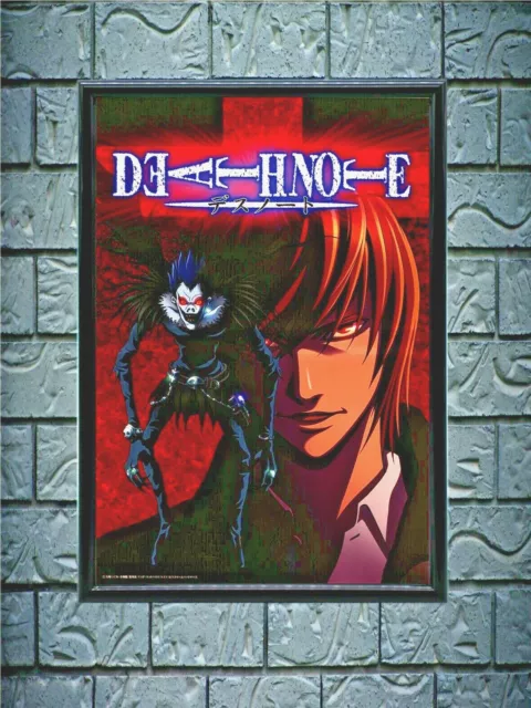 Poster con marco DEATH NOTE anime cuadro NUEVO Medidas 30x20 cm Oferta 4x3