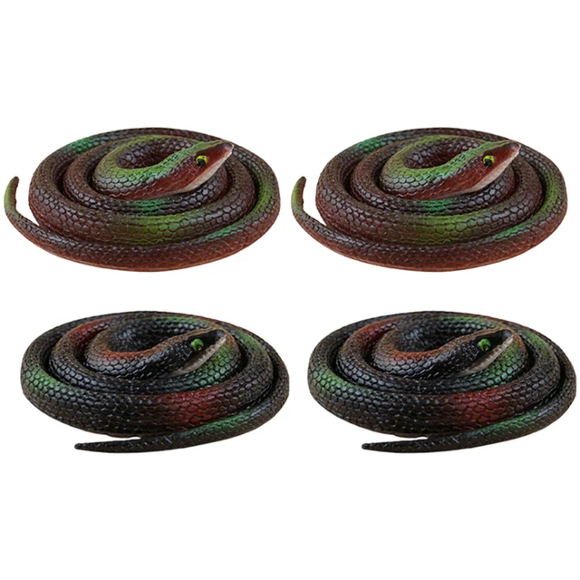 Juguetes de animales Halloween juguetes selva tropical serpiente juguete jardín serpiente juguete negro