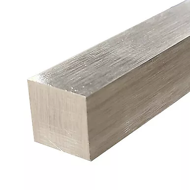 0.750" x 0.750" x 36", 304 Stainless Steel Square Bar, #4 Brushed