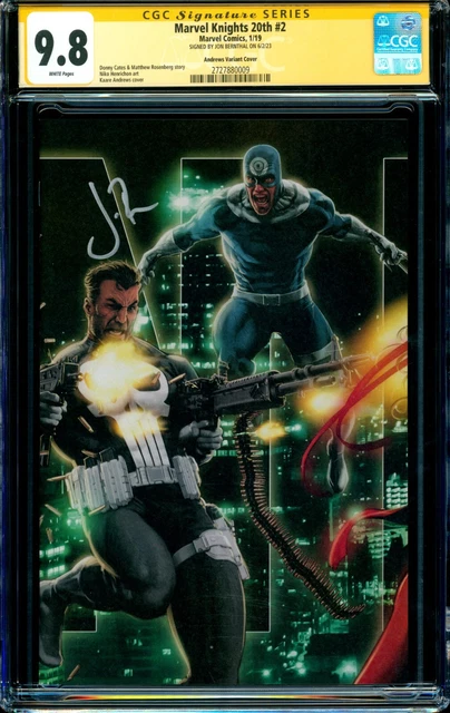 Marvel Knights 20th #2 VIRGIN VARIANT CGC SS 9.8 signed Jon Bernthal PUNISHER