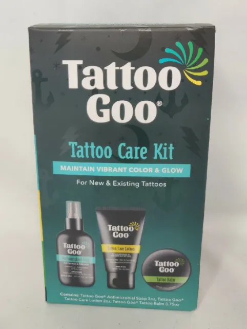 NEW Tattoo Goo Aftercare Kit Antimicrobial Soap, Balm, and Lotion