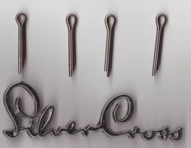 SILVER CROSS COACH BUILT PRAM SPARES WHEEL FITTING SPLIT PINS 4 balmoral vintage 4.99 PicClick UK