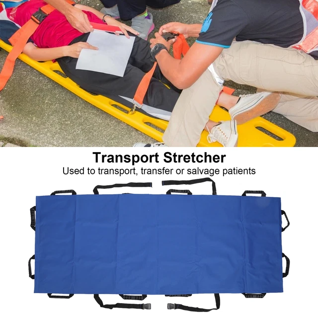 Patient Transfer Sheet Ergonomic Transport Stretcher 12 Handles Soft Leather