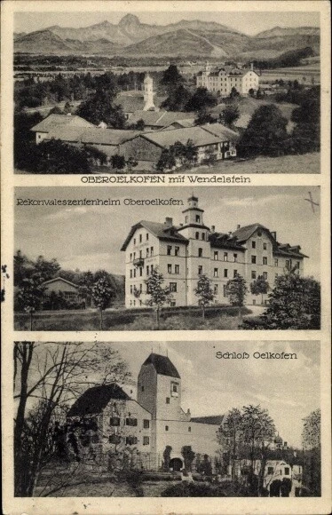 Ak Oberölkofen Grafing bei München, Gesamtansicht, Schloss,... - 3152701