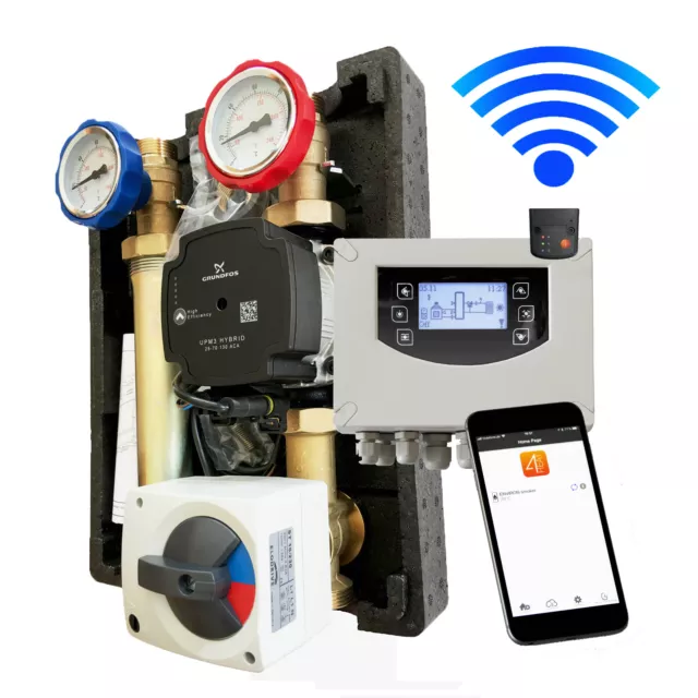 Pumpengruppe-Heizkreis-3-Wege Grundfos avec De Contrôleur Circuit Chauffage Wifi