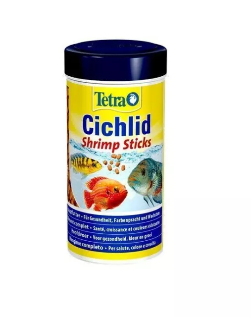 TETRA Cichlid Shrimp Sticks da 250 ml, alimento base per tutti i ciclidi