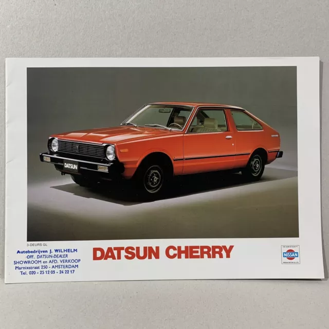 DATSUN CHERRY / brochure catalogue 12p NL 1979 / Wilhelm Amsterdam / top!