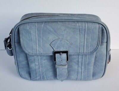 1975 VINTAGE American Tourister Leather Carry-on Bag w Strap & Tag, Escort VGC
