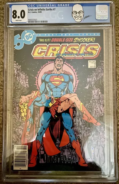 Crisis On Infinite Earths #7 CGC 8 DC 1985 George Perez Death Of Supergirl