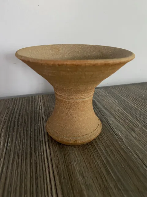 Pottery Vase by Local Potter: Unglazed, 10cm high