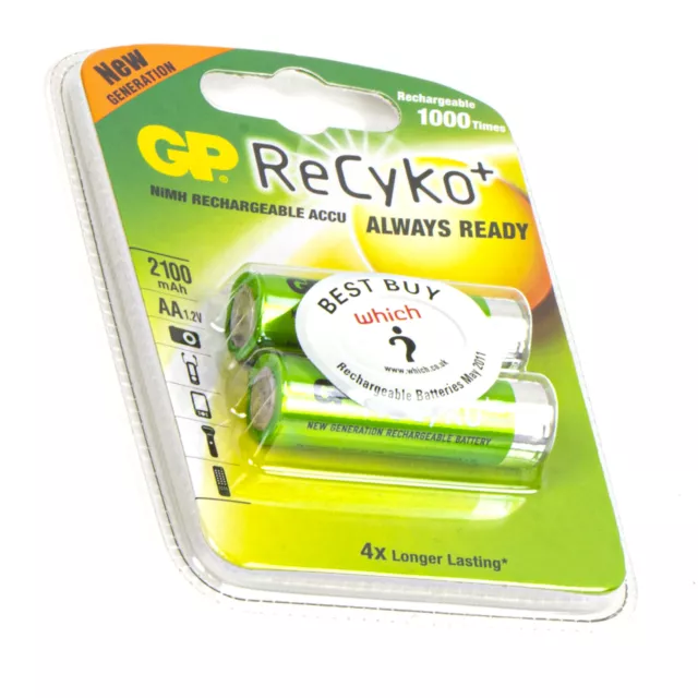 Pile rechargeable AA, 4 ReCyko, 2600 mAh