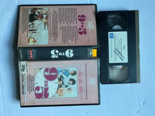 9 to 5  Jane Fonda Dolly Parton  RARE VHS Video 1980 PRE CERT  ex rental