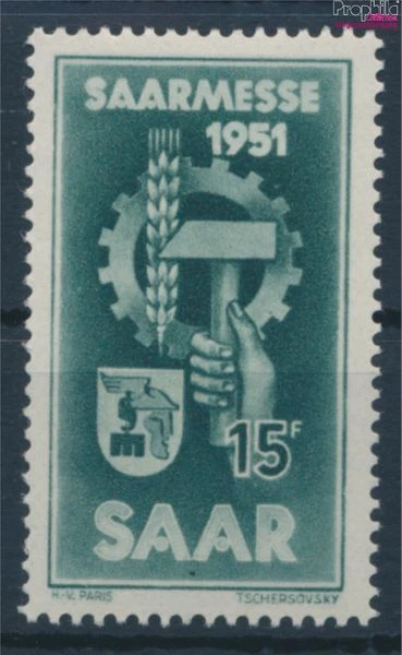 Briefmarken Saarland 1951 Mi 306 postfrisch (10214581