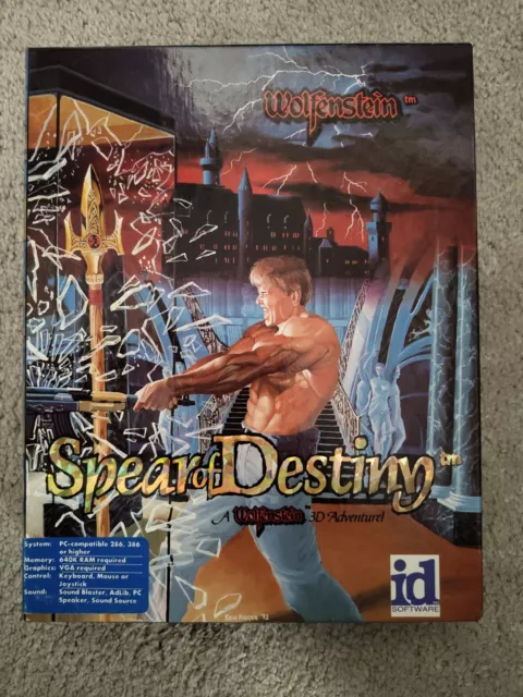 Wolfenstein 3D - Spear Of Destiny - Big Box PC Game - ID Software - FPS