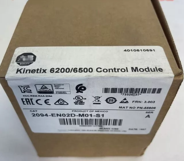 NEW 2094-EN02D-M01-S1 /A EtherNet/IP Safe Speed Control 2094EN02DM01S1