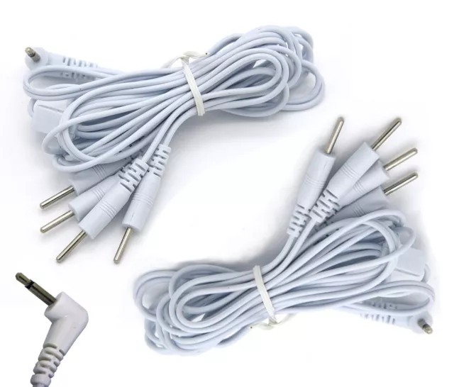 Leads for TENS/EMS Machines 2.5mm Connection with 4-pin Connectors One Pair