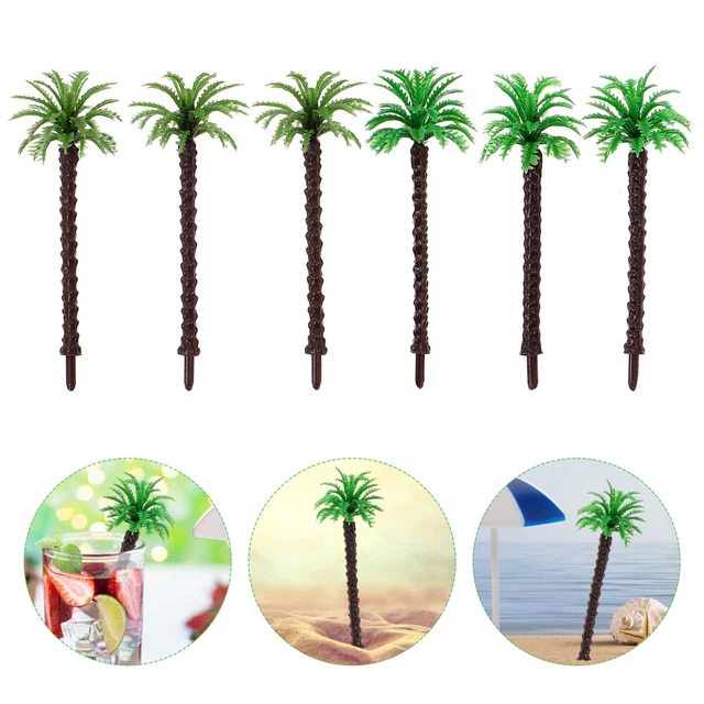12 pz piante di plastica piante decorazione albero di cocco hainan pianta artificiale mini