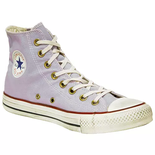 Scarpe Converse All Star Hi Zip Lilla (Effetto Sporco) Tg 36.5 - 39.5 - 40