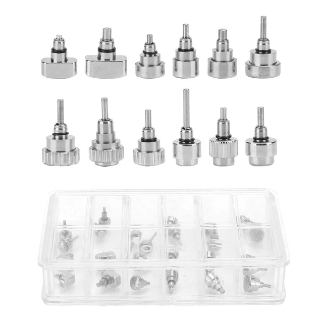 12 Grid / Box Stainless Steel Watch Push Press Button Watch Repairing Tool ZMN