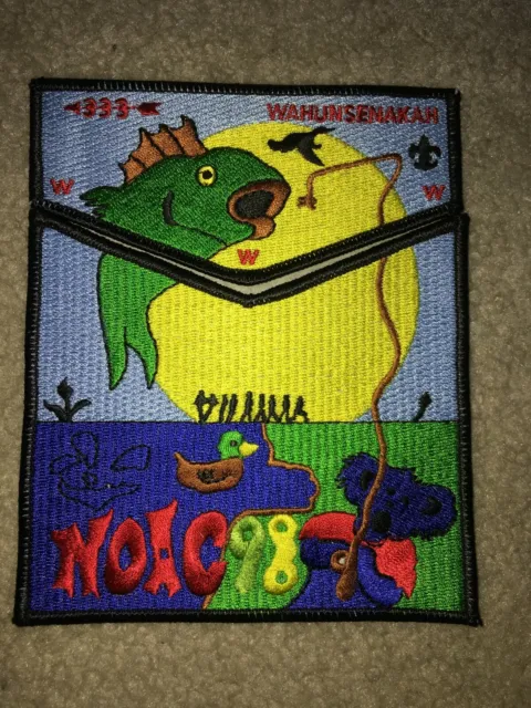 Boy Scout 1998 NOAC Wahunsenakah 333 Colonial Virginia Council Flap OA Patch Set