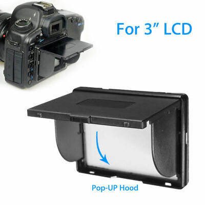 Protector de campana emergente desmontable universal con pantalla SLR de 3 pulgadas con pantalla LCD para cámara réflex
