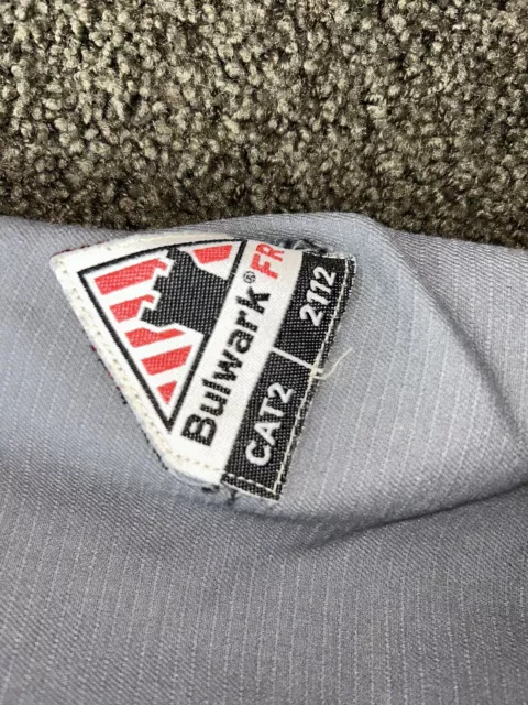 BULWARK FR CAT 2 iQ Series Westex G2 Button Up Work Shirt Men's Large L ...