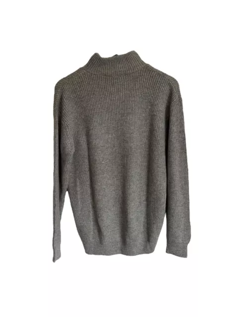 Maglione H&M bambini ragazzo ragazza grigio lavorato a maglia cerniera 1/4 nuovo con etichette taglia 12 14 anni 2