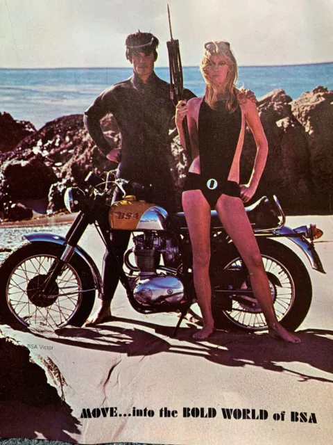 Vintage Original BSA Motorcycle Magazine Brochure Thunderbolt Royal Star Hornet