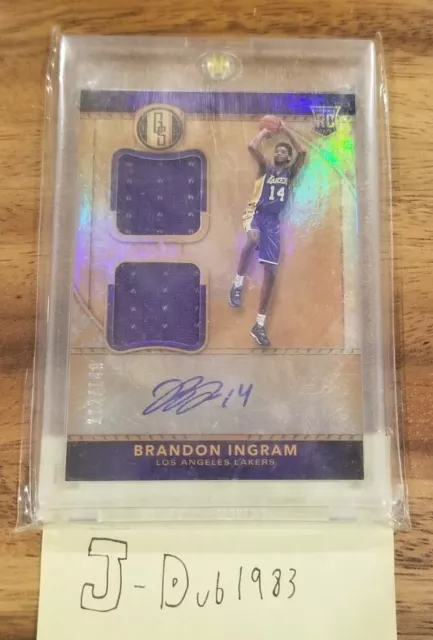 Brandon Ingram 2016-17 Gold Standard Dual Patch Rookie Auto Rc /149 RPA PELICANS