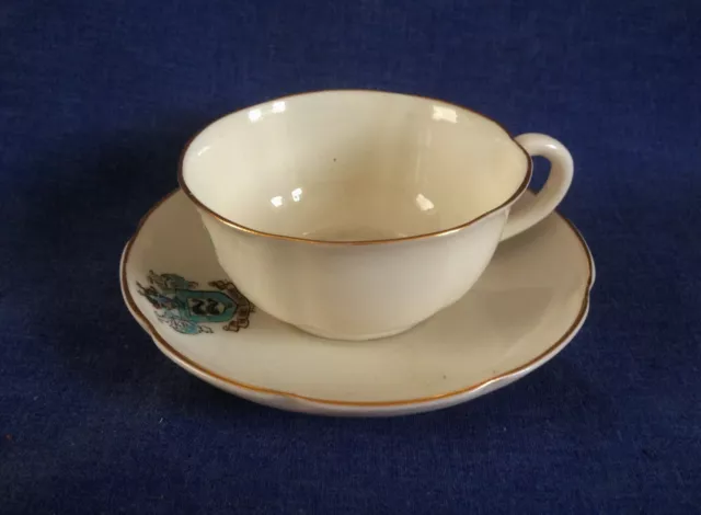 W H Goss. Crested China. Brighton.  Cup and saucer. (Cheesman and Co)