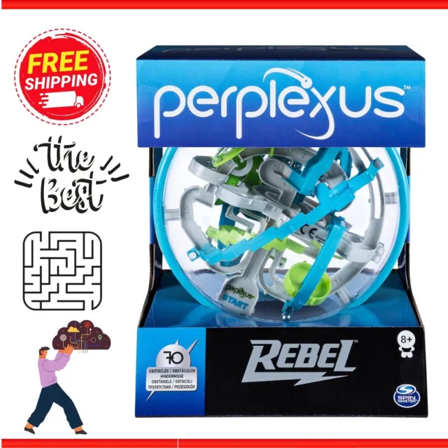 Spin Master Games 6053147 Perplexus Rebel 3D-Labyrinth 70 Hindernisse Spielzeug/