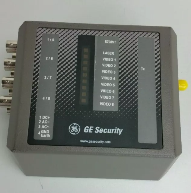GE Sicurezza Interlogix S708VT-EST 8-Channel Fibre Ottiche Video Trasmettitore