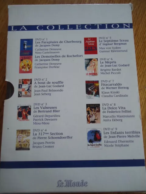 // NEUF DVD LOT COFFRET n° 1 10 films Collection Le MONDE MELVILLE,GODARD, DEMY