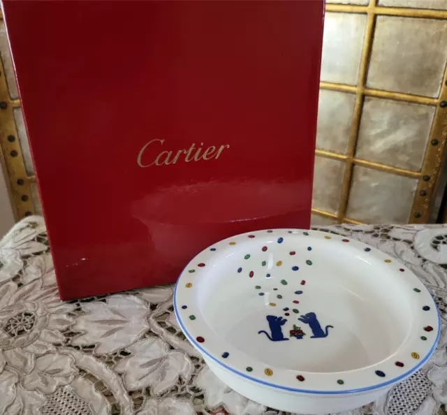 Cartier La Maison Des Enfants Shallow Bowl 1988 Made In England