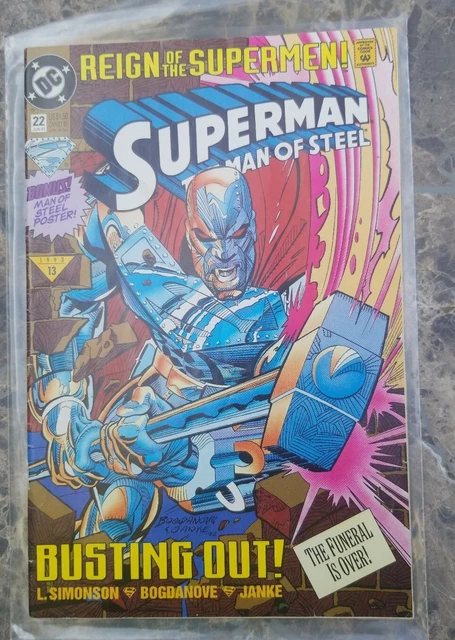 Superman The Man of Steel - Reign of the Supermen! #22 VF June 1993 DC Comics