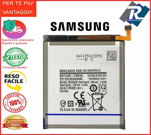 BATTERIA PER SAMSUNG GALAXY A40 SM-A405 EB-BA405ABE sostituisce originale