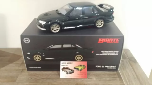 1:18 Biante Ford EL GT Falcon in Heritage Green Brand New