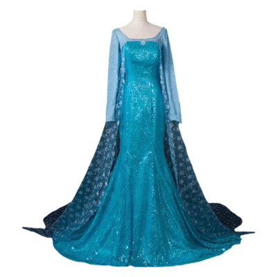 Carnevale Costume Inception Pro Infinite Taglia S Elsa Principessa Colore Blu Donna Frozen Halloween