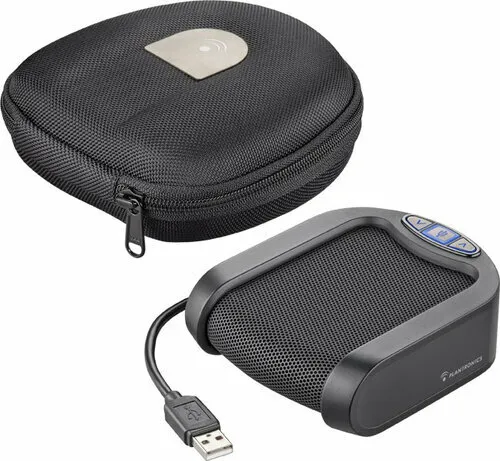 Plantronics Calisto P420-M USB SpeakerPhone for MS Lync with Protective Case