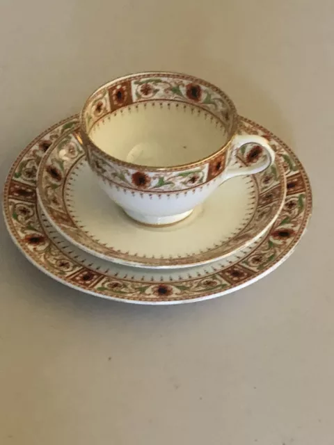 Antique England Chelson China Art Nouveau Tea Trio