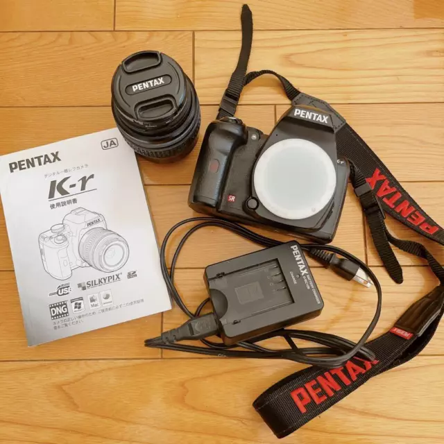 PENTAX k-r black 18-55mm zoom lens kit