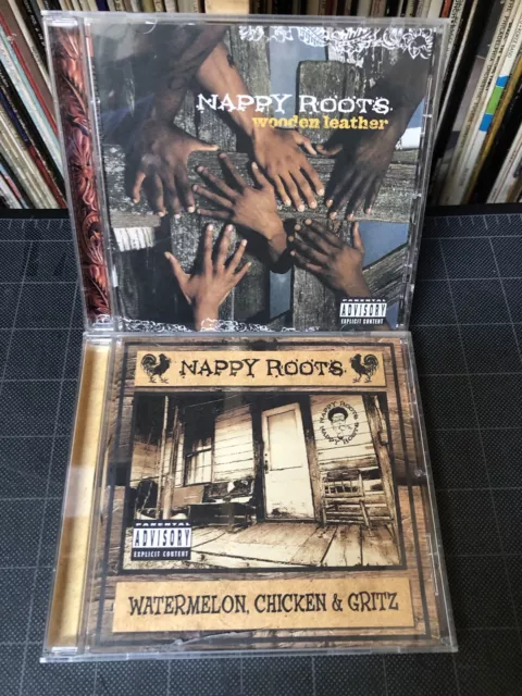 NAPPY ROOTS CD Lot (2) Wooden Leather/Watermelon, Chicken & Gritz EX+/NRMT