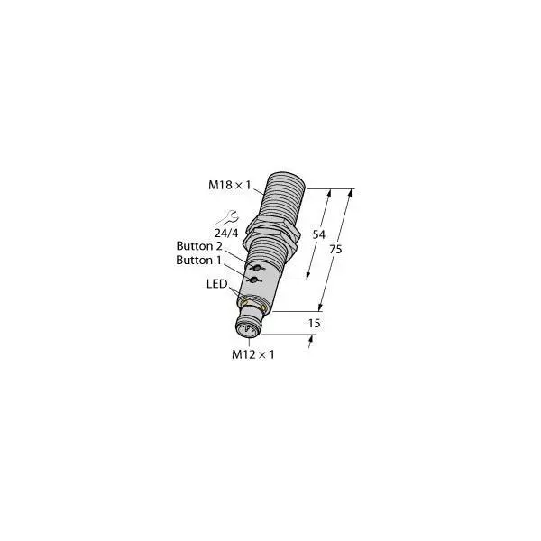 Turck Ultraschallsensor RU40U-M18 #1610016 Taster Ultraschallsensor