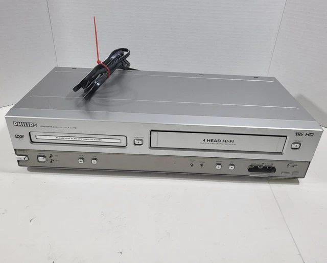 PHILIPS DVD750VR DVD VCR Player VHS Combo 4 Head HiFI Not Working