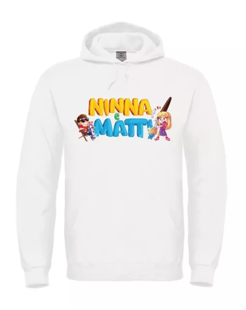 Felpa di Ninna e Matti 2023bambino bambina unisex con Cappuccio mattiz