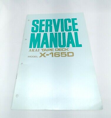 Akai X-200D Reel to Reel Service Manual Parts List *Original* 