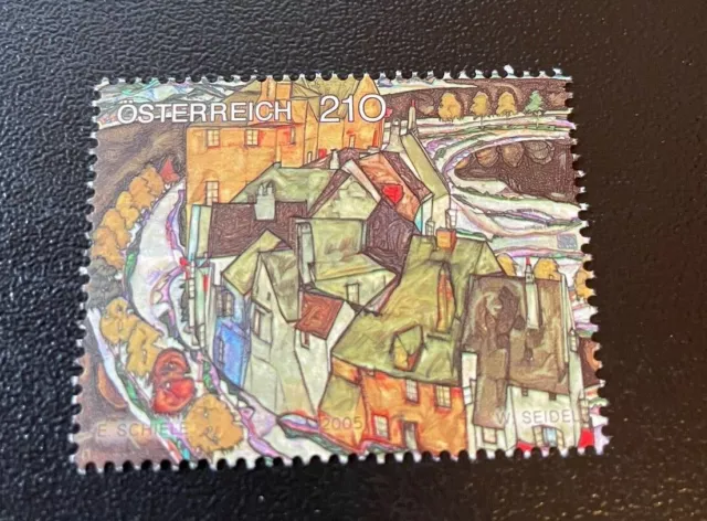 2005 Österreich ANK 2580 Egon Schiele Häuserbogen