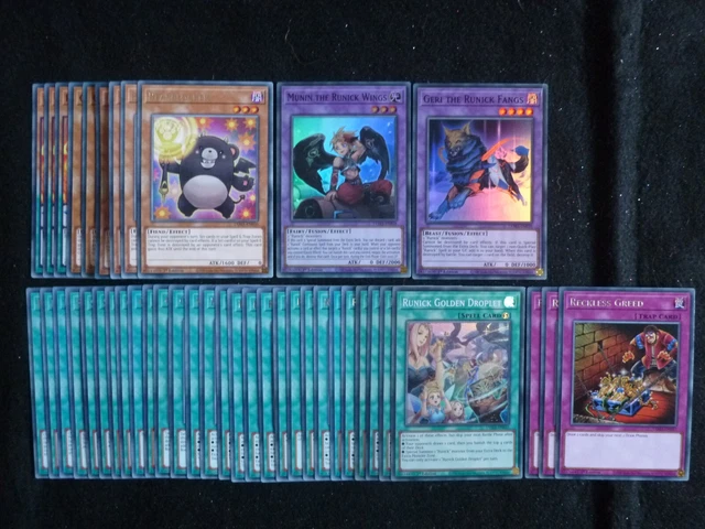 Yu-Gi-Oh 42 Card Runick Deck  *Ready To Play*